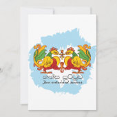 Hansa Puttuwa – Two Entwined Swans Feestdagenkaart (Voorkant)