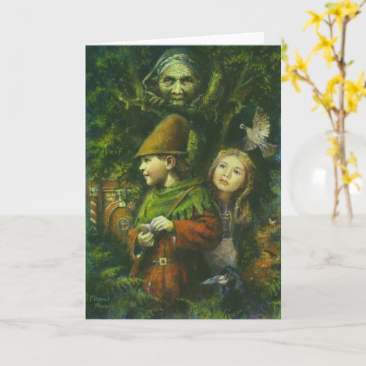 Hansel and Gretel Greetings Kaart (Gele Bloem)