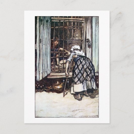 Hansel Caged by the Witch Briefkaart (Voorkant)