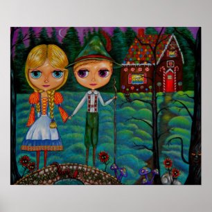 Hansel en Gretel Blythe Dolls Poster