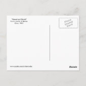 hansel en Gretel Briefkaart (Achterkant)