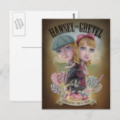 Hansel en Gretel briefkaarten (Voorkant / Achterkant)