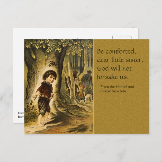 Hansel en Gretel CC0207 Fairy Tale Briefkaart (Voorkant / Achterkant)