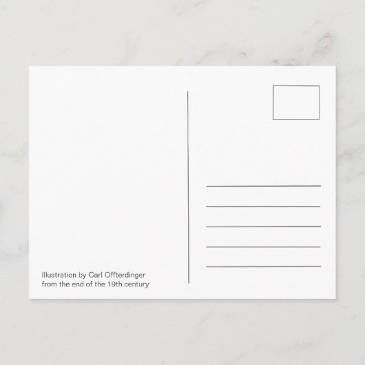 Hansel en Gretel CC0207 Fairy Tale Briefkaart (Achterkant)