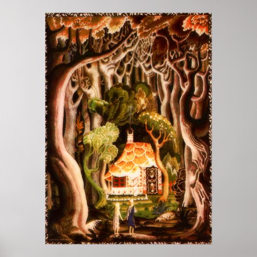 Hansel en Gretel door Kay Nielsen Print (Voorkant)