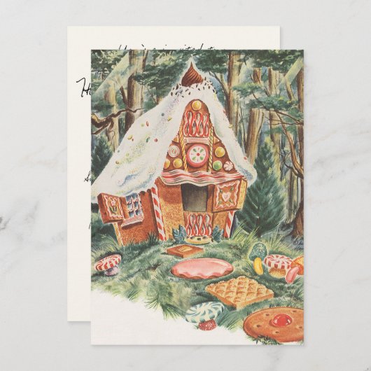 Hansel en Gretel Funny Housewarming Party Kaart (Voorkant / Achterkant)