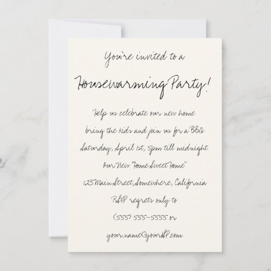 Hansel en Gretel Funny Housewarming Party Kaart (Achterkant)