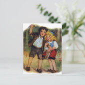 Hansel en Gretel Lost in de Bossen Briefkaart (Staand voorkant)