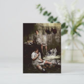 Hansel en Gretel met Chocolate Cake Briefkaart (Staand voorkant)