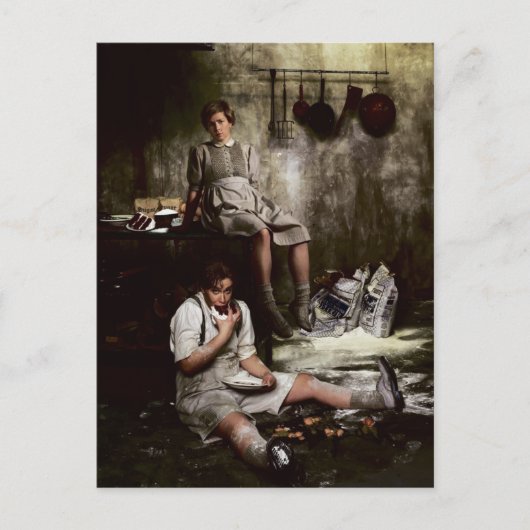 Hansel en Gretel met Chocolate Cake Briefkaart (Voorkant)