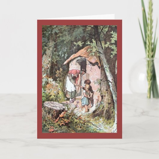 Hansel en Gretel met de Slechte Heks Kaart (Voorkant)