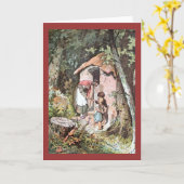 Hansel en Gretel met de Slechte Heks Kaart (Gele Bloem)