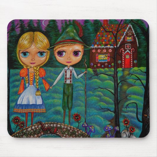 Hansel en Gretel Mousepad Muismat (Voorkant)