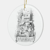 Hansel en Gretel ontmoeten de heks Keramisch Ornament (Links)