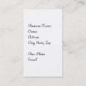 Hansel en Gretel ontmoeten de heks Visitekaartje (Achterkant)