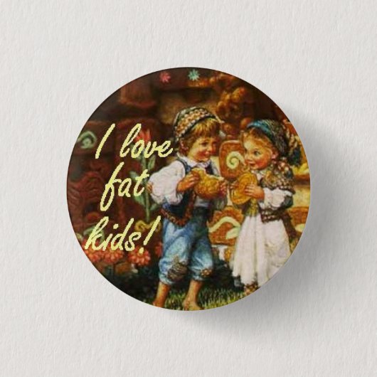 hansel en gretel ronde button 3,2 cm (Voorkant)