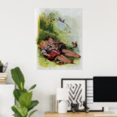 Hansel en Gretel Slapen in de Bossen Poster (Thuiskantoor)