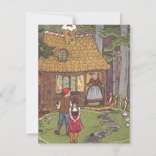 Hansel en Gretel, Vintage Fairy Tale van Hauman Kaart