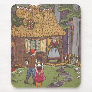 Hansel en Gretel, Vintage Fairy Tale van Hauman Muismat