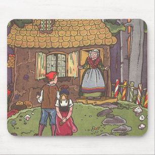 Hansel en Gretel, Vintage Fairy Tale van Hauman Muismat