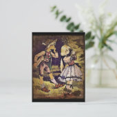 Hansel en Gretel zien het katoen Briefkaart (Staand voorkant)
