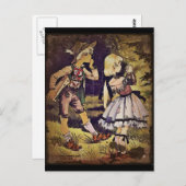 Hansel en Gretel zien het katoen Briefkaart (Voorkant / Achterkant)