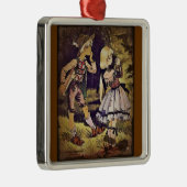 Hansel en Gretel zien het katoen Metalen Ornament (Rechts)