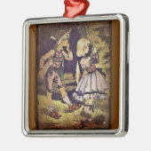 Hansel en Gretel zien het katoen Metalen Ornament (Links)