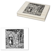 Hänsel en Grettel Rubberstempel (Gestempeld)