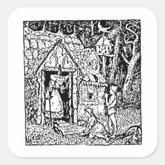 Hänsel en Grettel Sticker (Voorkant)