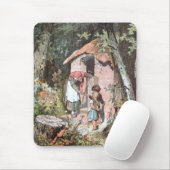 Hansel, Gretel en de heks aan de deur Muismat (Met muis)