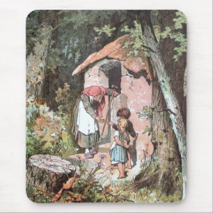Hansel, Gretel en de heks aan de deur Muismat