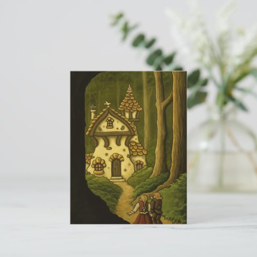 Hansel & Gretel fairtale briefkaart (Staand voorkant)
