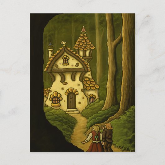 Hansel & Gretel fairtale briefkaart (Voorkant)