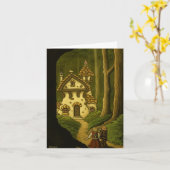Hansel & Gretel fairytale notecard Kaart (Gele Bloem)