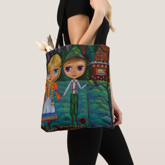 Hansel & Gretel Gingerbrood House Big Eye Dolls Tote Bag (Dichtbij)