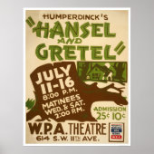 Hansel & Gretel Play 1937 WPA Poster (Voorkant)