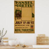 Hansel Gretel WPA Theater Poster (Keuken)