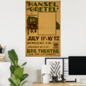 Hansel Gretel WPA Theater Poster (Thuiskantoor)