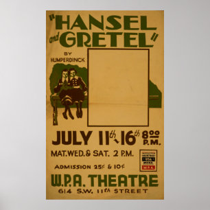 Hansel Gretel WPA Theater Poster