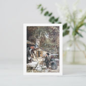 Hansel & Grethel ontmoeten de heks Briefkaart (Staand voorkant)
