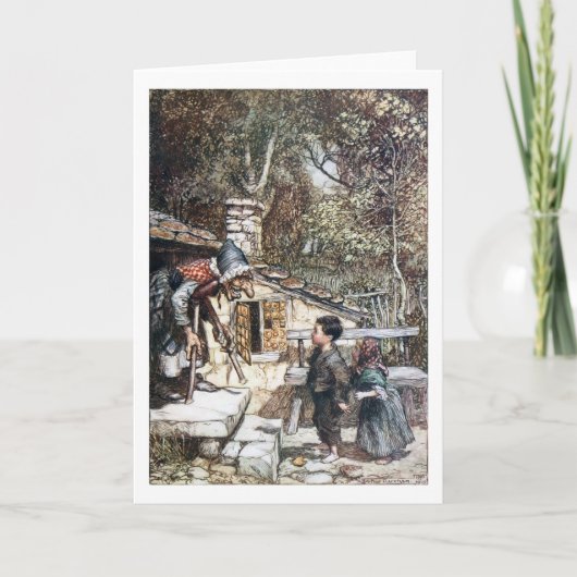 Hansel & Grethel ontmoeten de Heks Kaart (Voorkant)