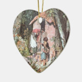 Hänsel und Gretel - Gebrüder Grimm Märchen Keramisch Ornament (Links)