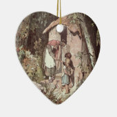 Hänsel und Gretel – Gebrüder Grimm Märchen Keramisch Ornament (Rechts)