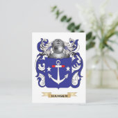 Hansen-(Denemarken) Wapen (familiewapen) Briefkaart (Staand voorkant)