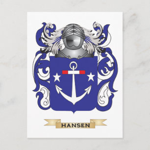 Hansen-(Denemarken) Wapen (familiewapen) Briefkaart
