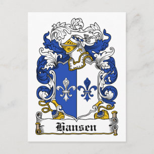Hansen Family Crest Briefkaart