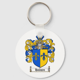 HANSEN FAMILY CREST - HANSEN COAT OF ARMS SLEUTELHANGER