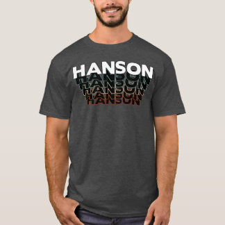 Hanson Grappige Retro Vintage Zonsondergang Hanson T-shirt