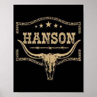 Hanson Vintage Design Mannen Vrouwen Kinderen Poster